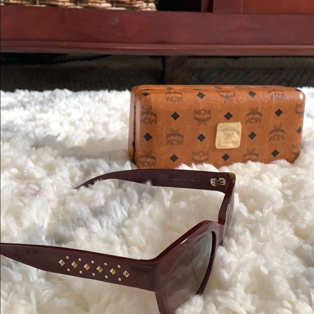 New MCM Bordeaux Cat Eye 56mm Sunglasses